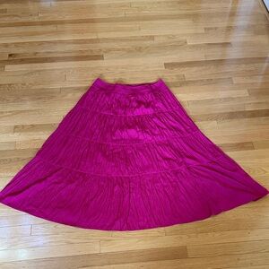 Chico's Vibrant Fuchsia A-Line Skirt